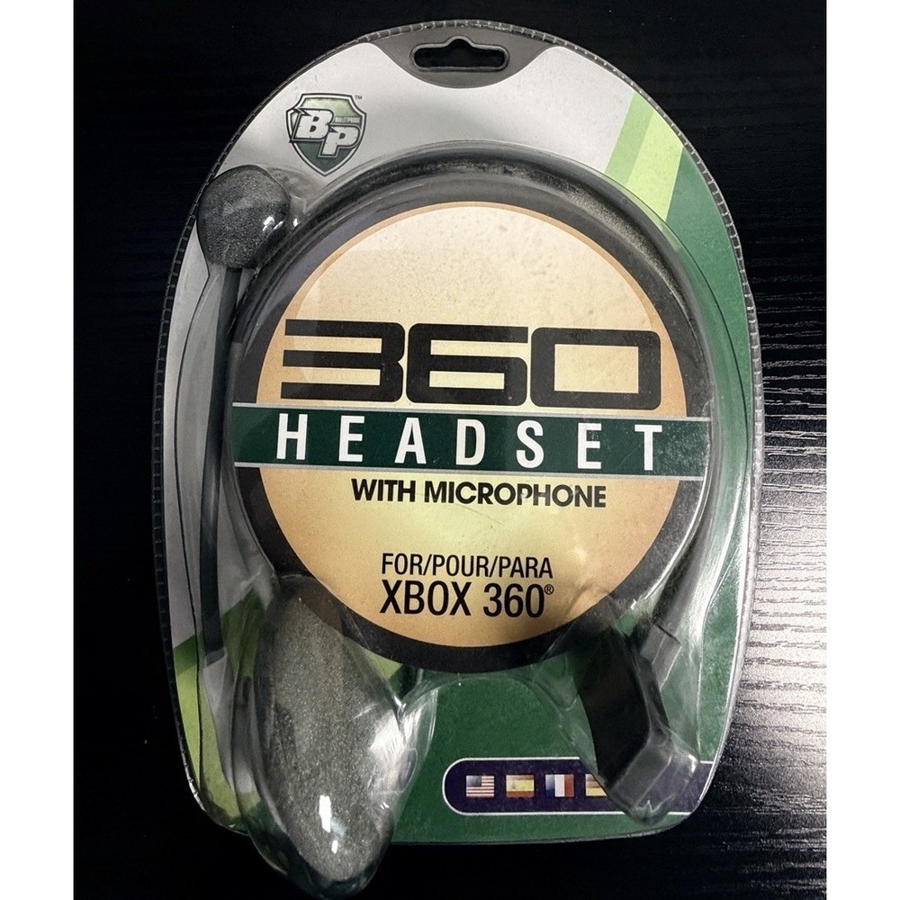 Brand New XBox 360‎ Microphone Tomee Wired Chat Headsets by Bullet Proof White